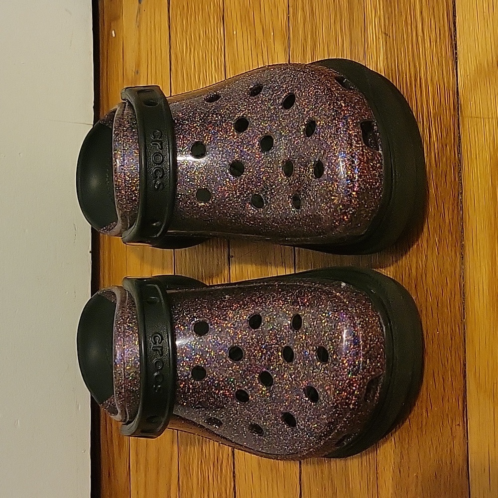 Crocs Bae Platform Translucent Glitter Pride Clog… - image 2